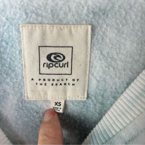 Rip Curl | Twin Fin Tie Dye Striped Logo Crewneck Sweatshirt Size XS - Picture 6 of 13